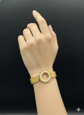 Heritage Circle Motif Gold Bracelet | ZAROSH JEWEL